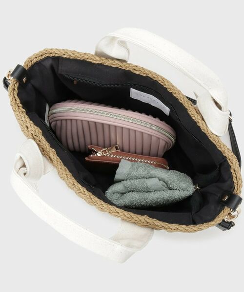 THE SHOP TK / ザ ショップ ティーケー ハンドバッグ | ロゴ雑材バッグ | 詳細16