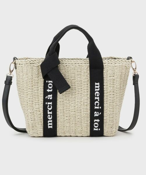 THE SHOP TK / ザ ショップ ティーケー ハンドバッグ | ロゴ雑材バッグ | 詳細7