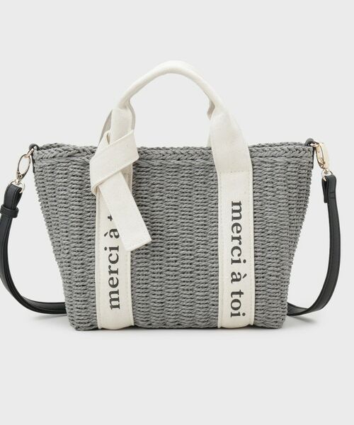 THE SHOP TK / ザ ショップ ティーケー ハンドバッグ | ロゴ雑材バッグ | 詳細8