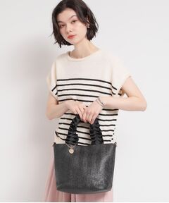 THE SHOP TK / ザ ショップ ティーケー トートバッグ | 雑材フリルハンドルトートバッグ