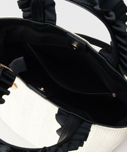 THE SHOP TK / ザ ショップ ティーケー トートバッグ | 雑材フリルハンドルトートバッグ | 詳細17