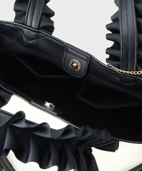 THE SHOP TK / ザ ショップ ティーケー トートバッグ | 雑材フリルハンドルトートバッグ | 詳細18