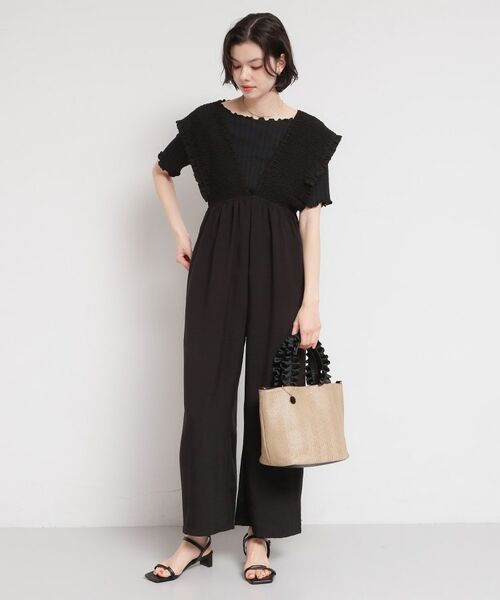 THE SHOP TK / ザ ショップ ティーケー トートバッグ | 雑材フリルハンドルトートバッグ | 詳細4