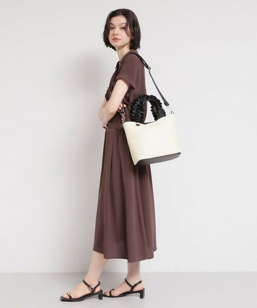 THE SHOP TK / ザ ショップ ティーケー トートバッグ | 雑材フリルハンドルトートバッグ | 詳細6