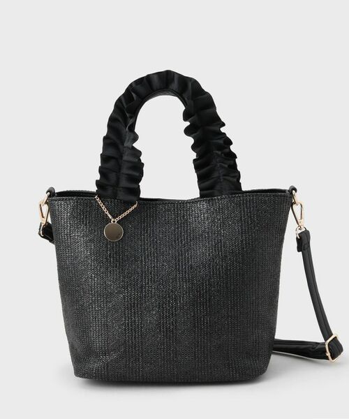 THE SHOP TK / ザ ショップ ティーケー トートバッグ | 雑材フリルハンドルトートバッグ | 詳細7