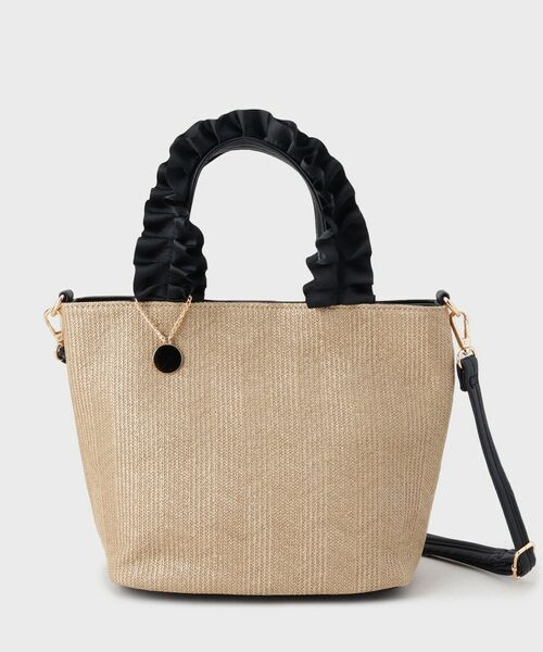 THE SHOP TK / ザ ショップ ティーケー トートバッグ | 雑材フリルハンドルトートバッグ | 詳細8