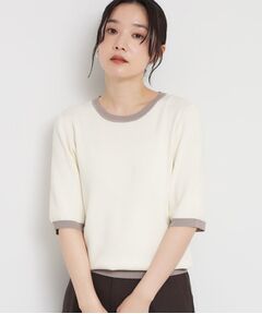 THE SHOP TK / ザ ショップ ティーケー ニット・セーター | 【多機能】レーヨンナイロン配色プルオーバー