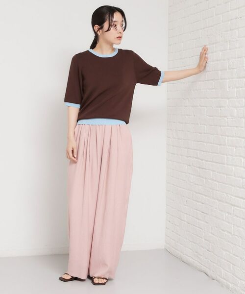 THE SHOP TK / ザ ショップ ティーケー ニット・セーター | 【多機能】レーヨンナイロン配色プルオーバー | 詳細11