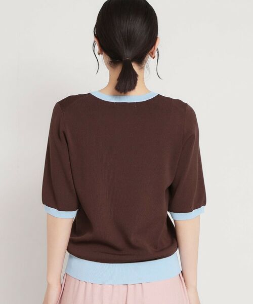 THE SHOP TK / ザ ショップ ティーケー ニット・セーター | 【多機能】レーヨンナイロン配色プルオーバー | 詳細15