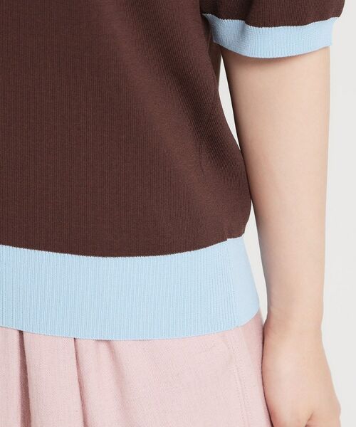 THE SHOP TK / ザ ショップ ティーケー ニット・セーター | 【多機能】レーヨンナイロン配色プルオーバー | 詳細18