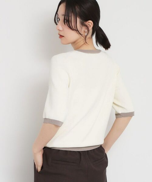 THE SHOP TK / ザ ショップ ティーケー ニット・セーター | 【多機能】レーヨンナイロン配色プルオーバー | 詳細2