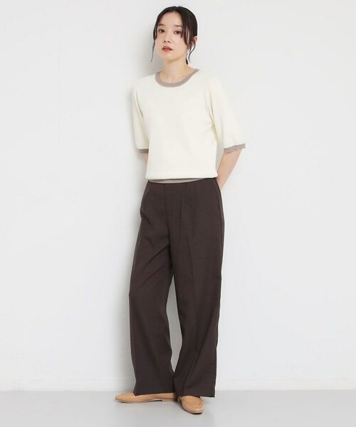 THE SHOP TK / ザ ショップ ティーケー ニット・セーター | 【多機能】レーヨンナイロン配色プルオーバー | 詳細3