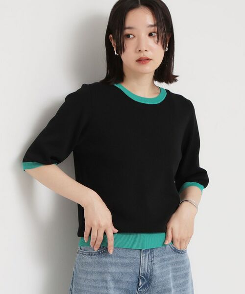 THE SHOP TK / ザ ショップ ティーケー ニット・セーター | 【多機能】レーヨンナイロン配色プルオーバー | 詳細5