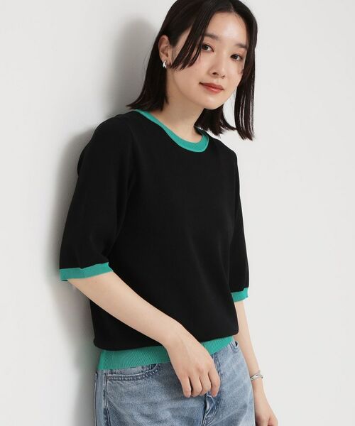 THE SHOP TK / ザ ショップ ティーケー ニット・セーター | 【多機能】レーヨンナイロン配色プルオーバー | 詳細6