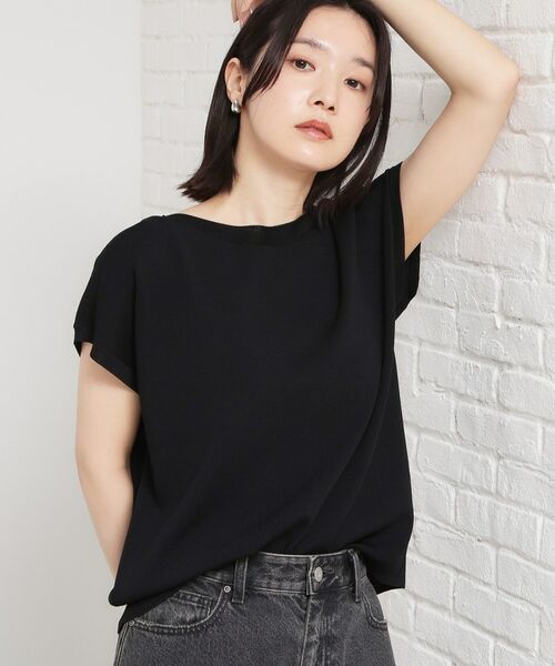 THE SHOP TK / ザ ショップ ティーケー ニット・セーター | 【多機能】レーヨンナイロン総針フレンチニット | 詳細1