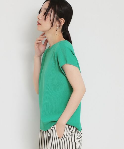 THE SHOP TK / ザ ショップ ティーケー ニット・セーター | 【多機能】レーヨンナイロン総針フレンチニット | 詳細5