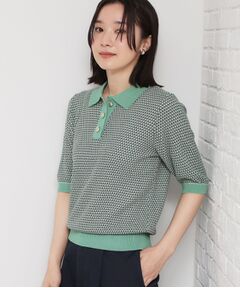 THE SHOP TK / ザ ショップ ティーケー ニット・セーター | 衿付きジャカードポロニット