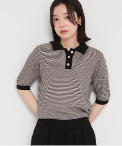 THE SHOP TK / ザ ショップ ティーケー ニット・セーター | 衿付きジャカードポロニット