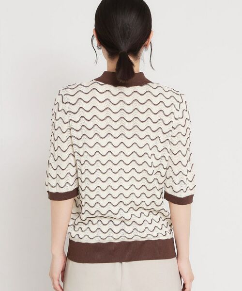 THE SHOP TK / ザ ショップ ティーケー ニット・セーター | 衿付きジャカードポロニット | 詳細19