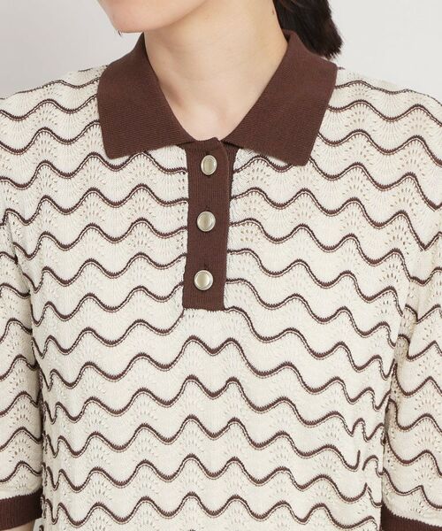 THE SHOP TK / ザ ショップ ティーケー ニット・セーター | 衿付きジャカードポロニット | 詳細20
