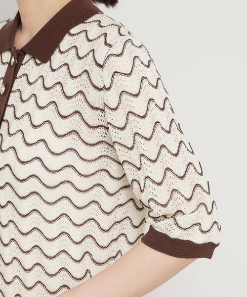 THE SHOP TK / ザ ショップ ティーケー ニット・セーター | 衿付きジャカードポロニット | 詳細21