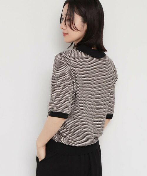 THE SHOP TK / ザ ショップ ティーケー ニット・セーター | 衿付きジャカードポロニット | 詳細5