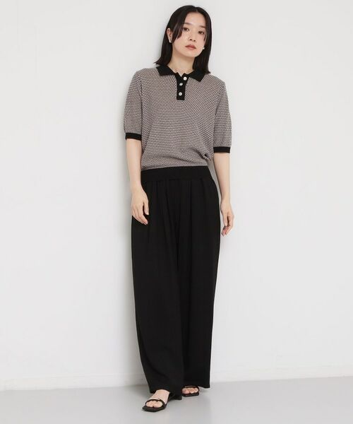 THE SHOP TK / ザ ショップ ティーケー ニット・セーター | 衿付きジャカードポロニット | 詳細7