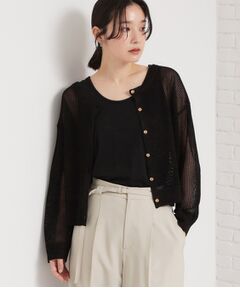 THE SHOP TK / ザ ショップ ティーケー ニット・セーター | 前後2wayラメメッシュタンクセット