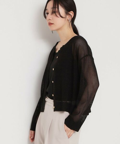 THE SHOP TK / ザ ショップ ティーケー ニット・セーター | 前後2wayラメメッシュタンクセット | 詳細1