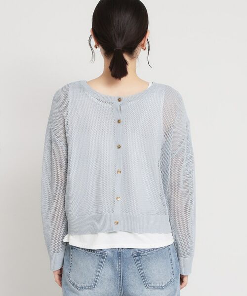 THE SHOP TK / ザ ショップ ティーケー ニット・セーター | 前後2wayラメメッシュタンクセット | 詳細23