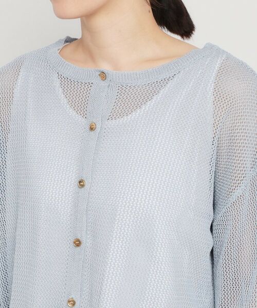 THE SHOP TK / ザ ショップ ティーケー ニット・セーター | 前後2wayラメメッシュタンクセット | 詳細27