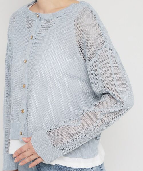 THE SHOP TK / ザ ショップ ティーケー ニット・セーター | 前後2wayラメメッシュタンクセット | 詳細28