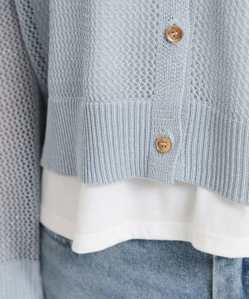 THE SHOP TK / ザ ショップ ティーケー ニット・セーター | 前後2wayラメメッシュタンクセット | 詳細29