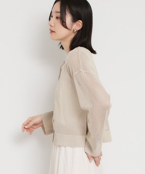 THE SHOP TK / ザ ショップ ティーケー ニット・セーター | 前後2wayラメメッシュタンクセット | 詳細7