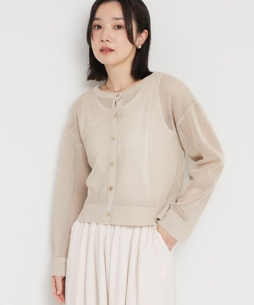 THE SHOP TK / ザ ショップ ティーケー ニット・セーター | 前後2wayラメメッシュタンクセット | 詳細8