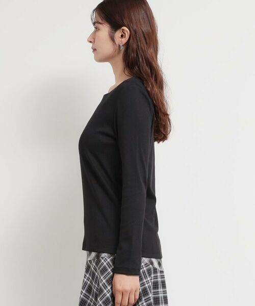 THE SHOP TK / ザ ショップ ティーケー カットソー | スクエアネックテレコトップス | 詳細10