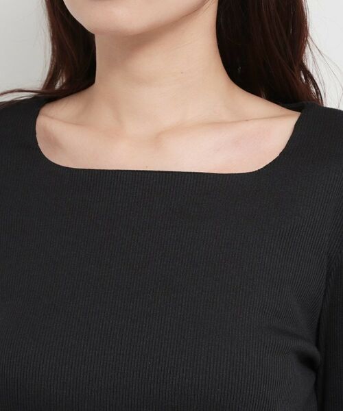 THE SHOP TK / ザ ショップ ティーケー カットソー | スクエアネックテレコトップス | 詳細12