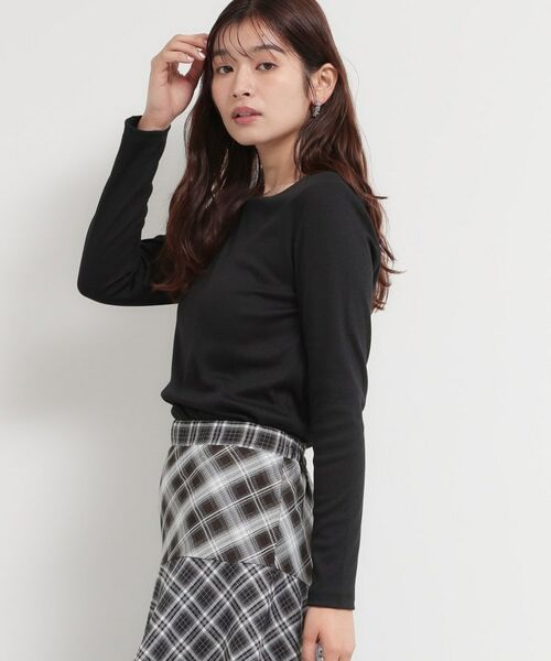 THE SHOP TK / ザ ショップ ティーケー カットソー | スクエアネックテレコトップス | 詳細5
