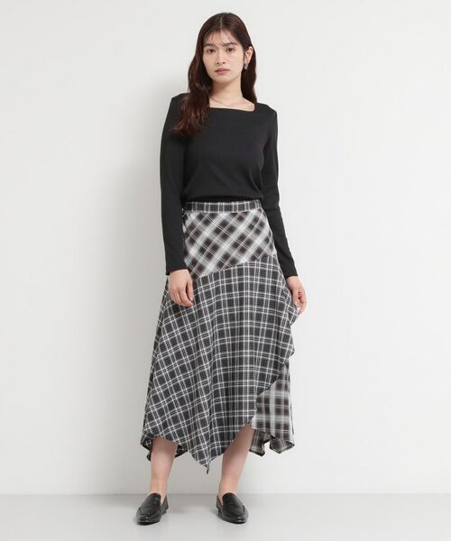 THE SHOP TK / ザ ショップ ティーケー カットソー | スクエアネックテレコトップス | 詳細7