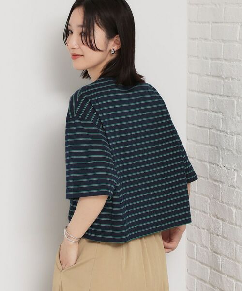 THE SHOP TK / ザ ショップ ティーケー Tシャツ | ワンポイント刺繍マルチボーダーTee | 詳細10