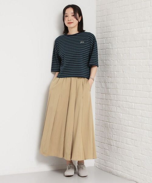 THE SHOP TK / ザ ショップ ティーケー Tシャツ | ワンポイント刺繍マルチボーダーTee | 詳細11