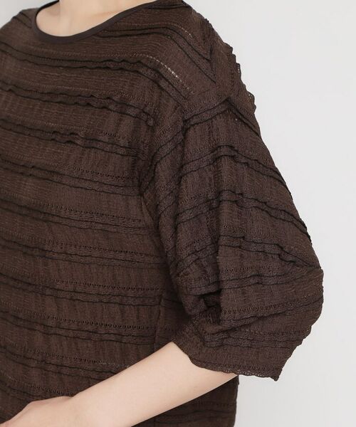 THE SHOP TK / ザ ショップ ティーケー カットソー | フリルレースボーダートップス | 詳細19