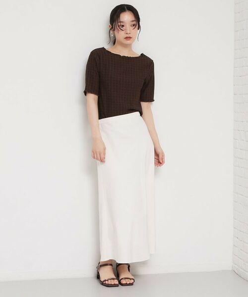 THE SHOP TK / ザ ショップ ティーケー カットソー | 楊柳チェック5分袖カットソー | 詳細11