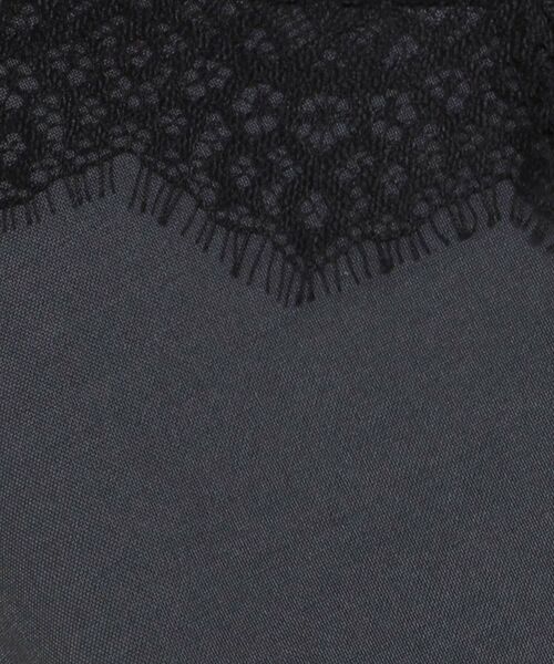 THE SHOP TK / ザ ショップ ティーケー キャミソール・チューブトップ | 麻調レース切り替えキャミ | 詳細4