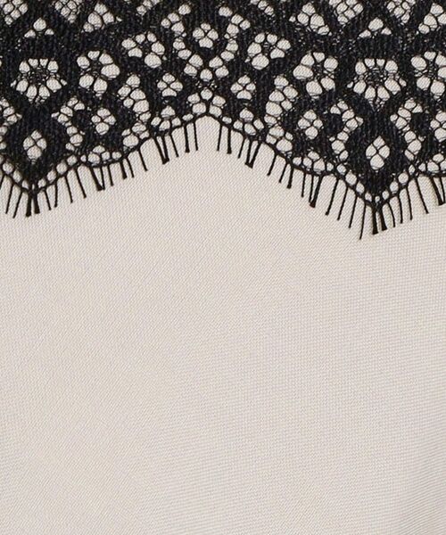 THE SHOP TK / ザ ショップ ティーケー キャミソール・チューブトップ | 麻調レース切り替えキャミ | 詳細8