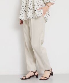 THE SHOP TK / ザ ショップ ティーケー パンツ | 【洗える】麻調テーパードパンツ