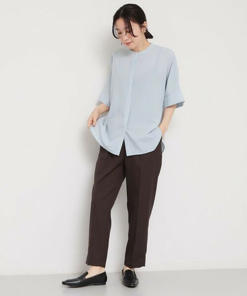 THE SHOP TK / ザ ショップ ティーケー パンツ | 【洗える】麻調テーパードパンツ | 詳細11