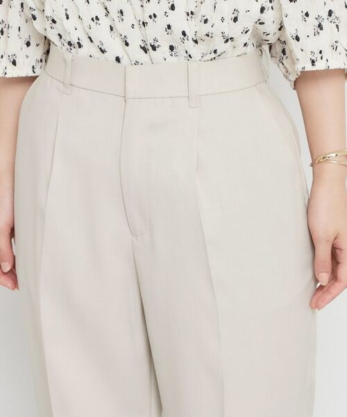 THE SHOP TK / ザ ショップ ティーケー パンツ | 【洗える】麻調テーパードパンツ | 詳細16