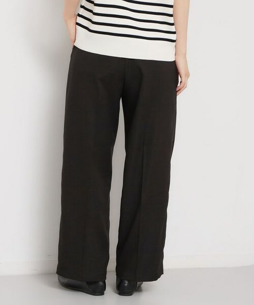 THE SHOP TK / ザ ショップ ティーケー パンツ | 【洗える】 麻調ワイドパンツ | 詳細1