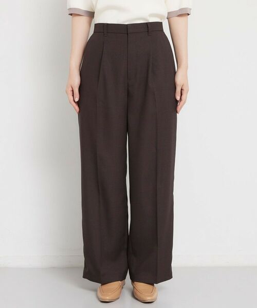 THE SHOP TK / ザ ショップ ティーケー パンツ | 【洗える】 麻調ワイドパンツ | 詳細13